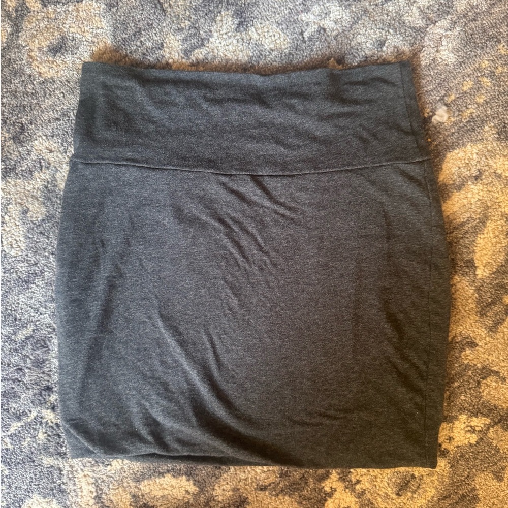 Ambiance Apparel Charcoal Mini Skirt